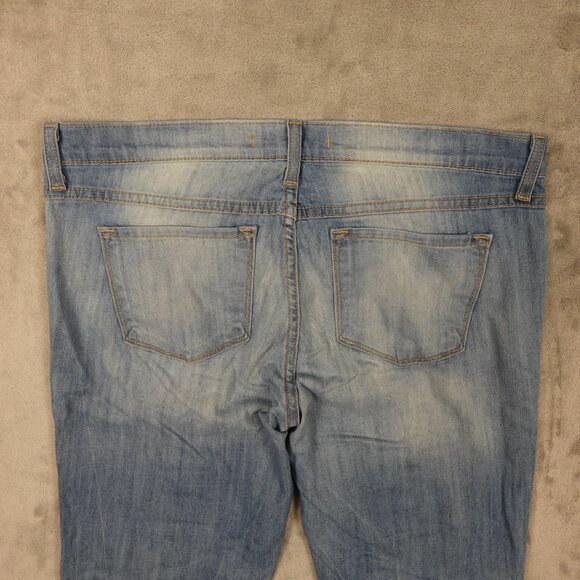 Flying Monkey Jeans low rise skinny women's 32 blue‎ denim fade lightweight - Picture 11 of 14